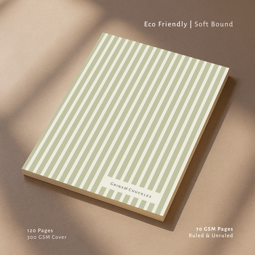 Minimal Desk Notebook – A5, Ruled, 120 Pages | Satis 001