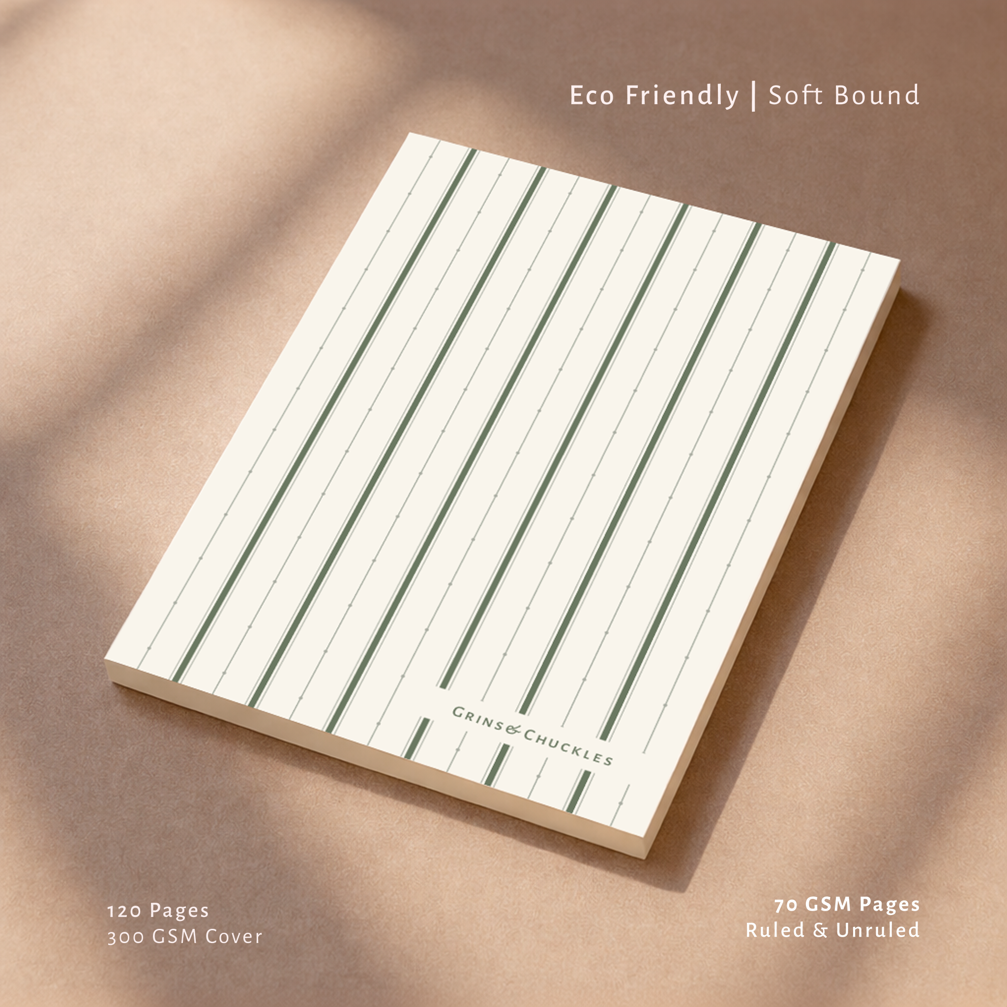 Minimal Desk Notebook – A5, Ruled, 120 Pages | Satis 005