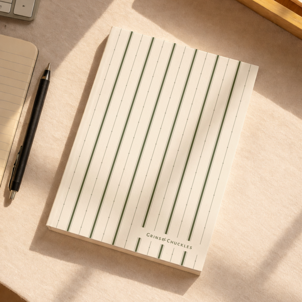 Minimal Desk Notebook – A5, Ruled, 120 Pages | Satis 005