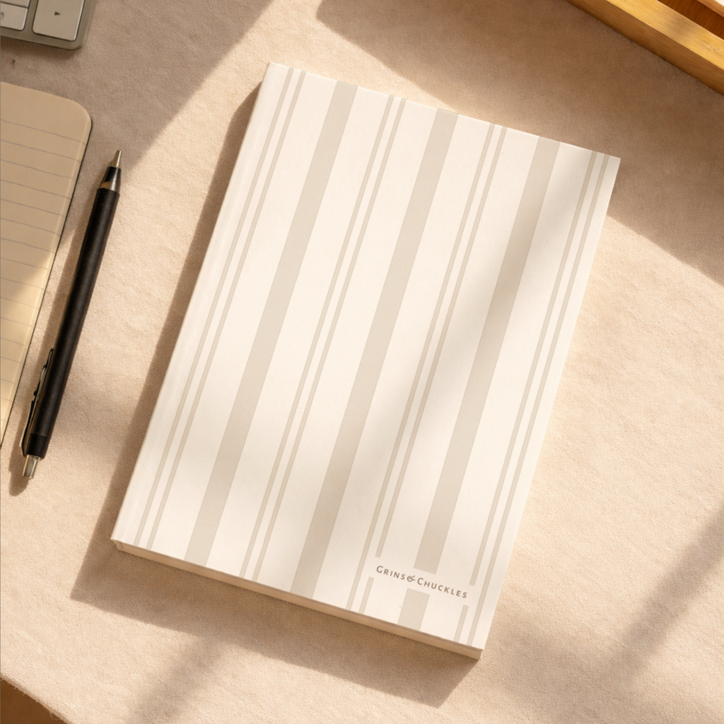 Minimal Desk Notebook – A5, Ruled, 120 Pages | Satis 006