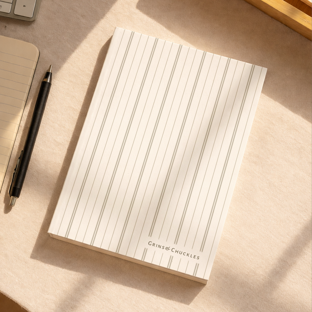 Minimal Desk Notebook – A5, Ruled, 120 Pages | Satis 007