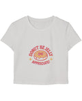White Baby Tee Front Design