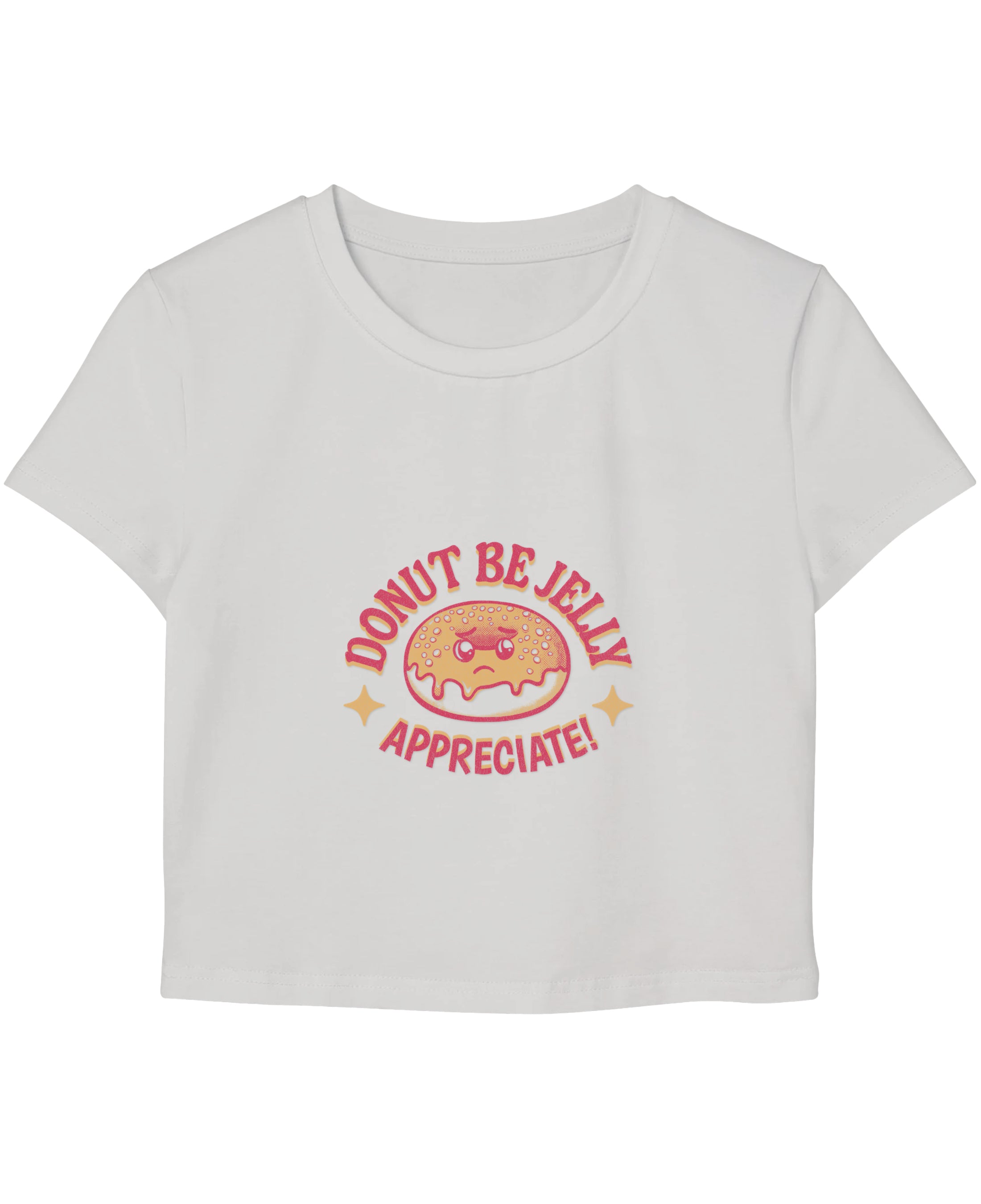 White Baby Tee Front Design
