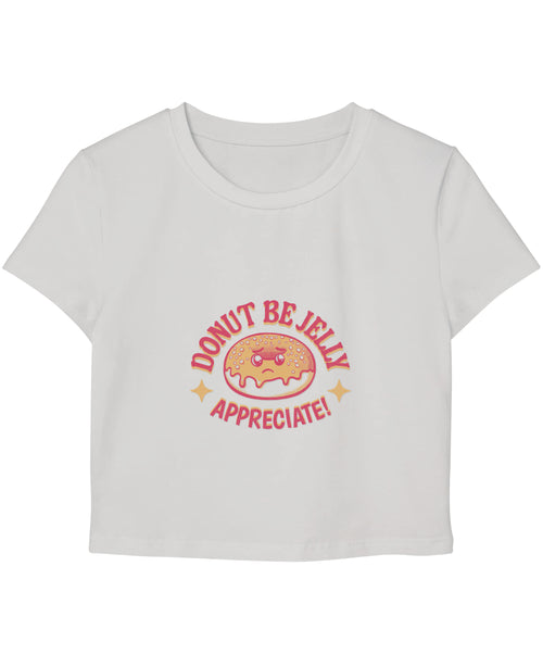 White Baby Tee Front Design