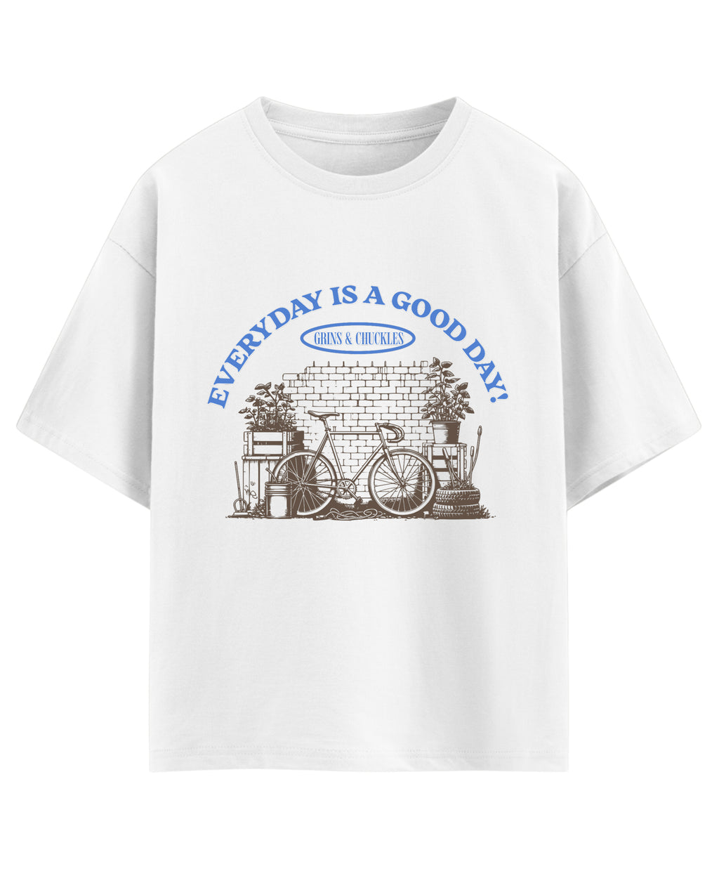 White Oversized T-shirt Front Design