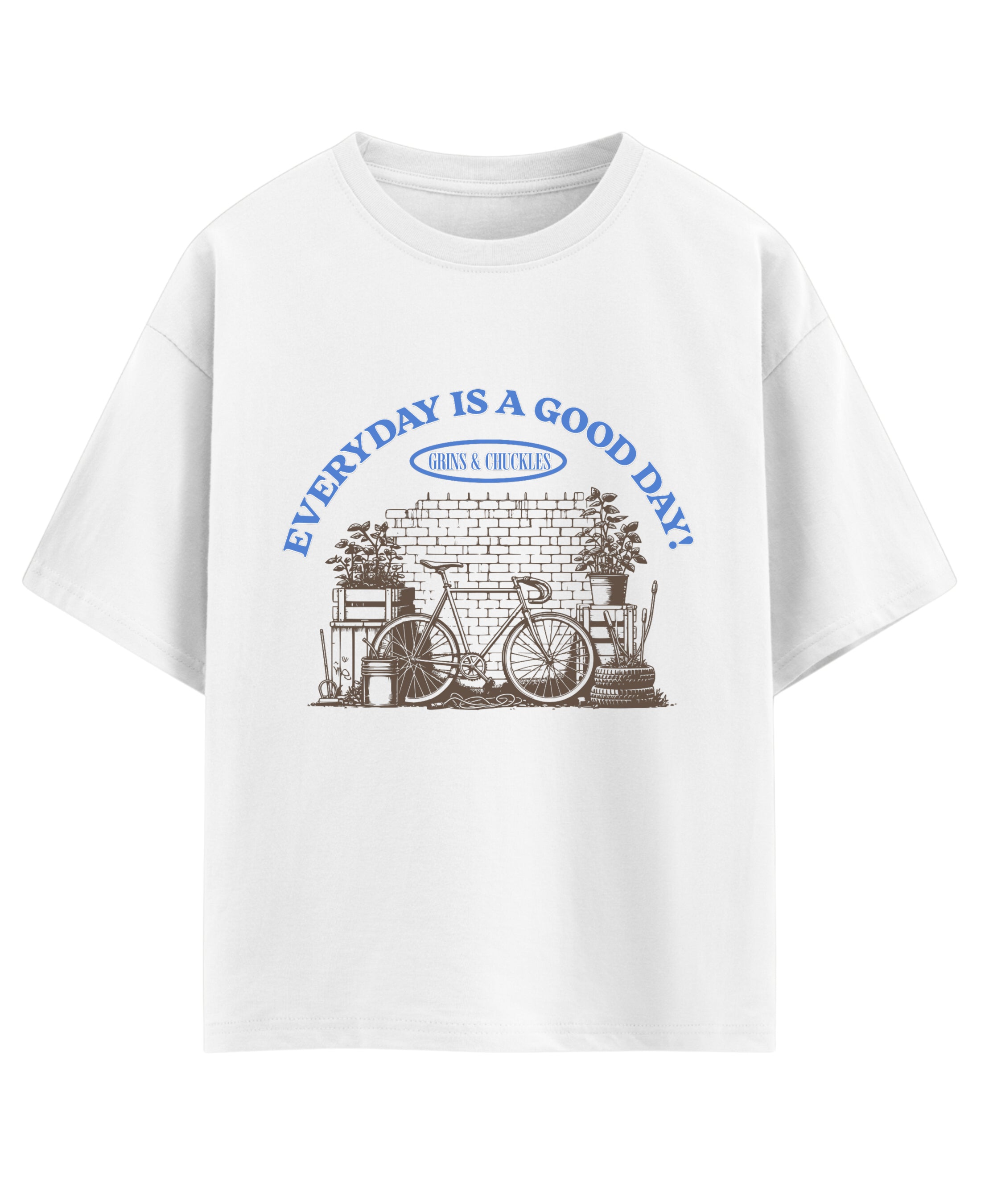 White Oversized T-shirt Front Design