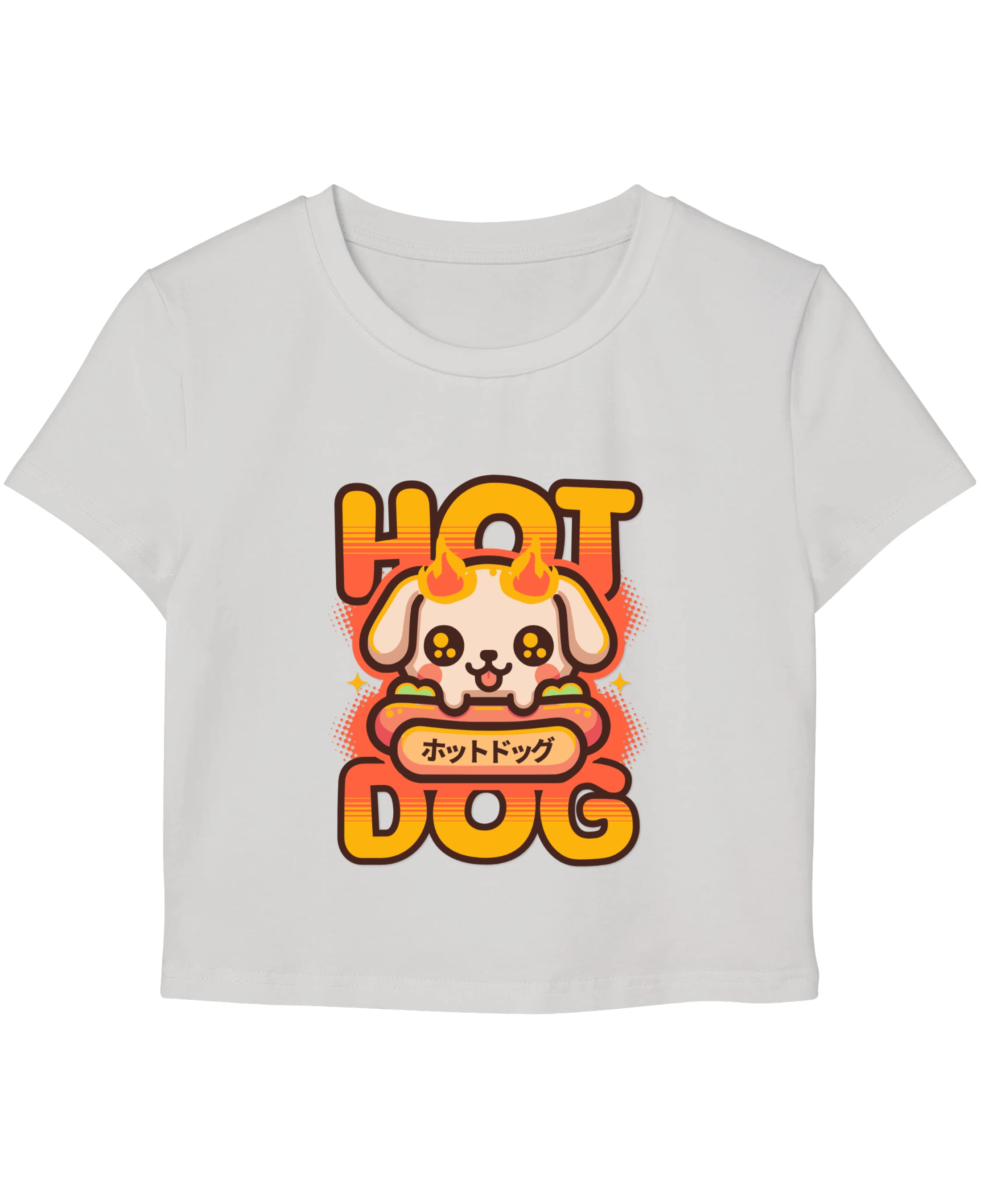 White Baby Tee Front Design