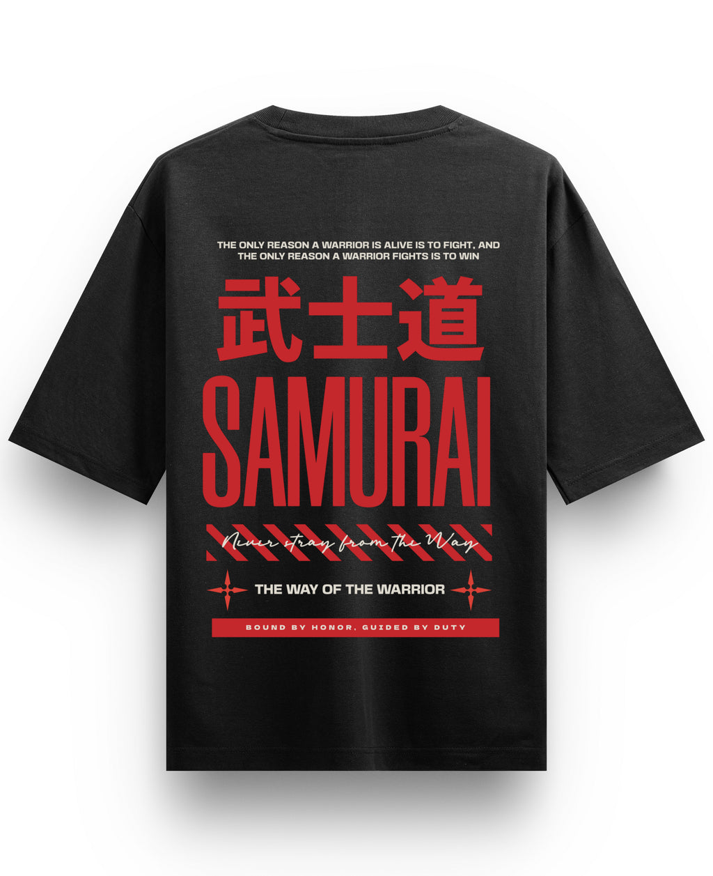 Black Oversized T-shirt Back Design