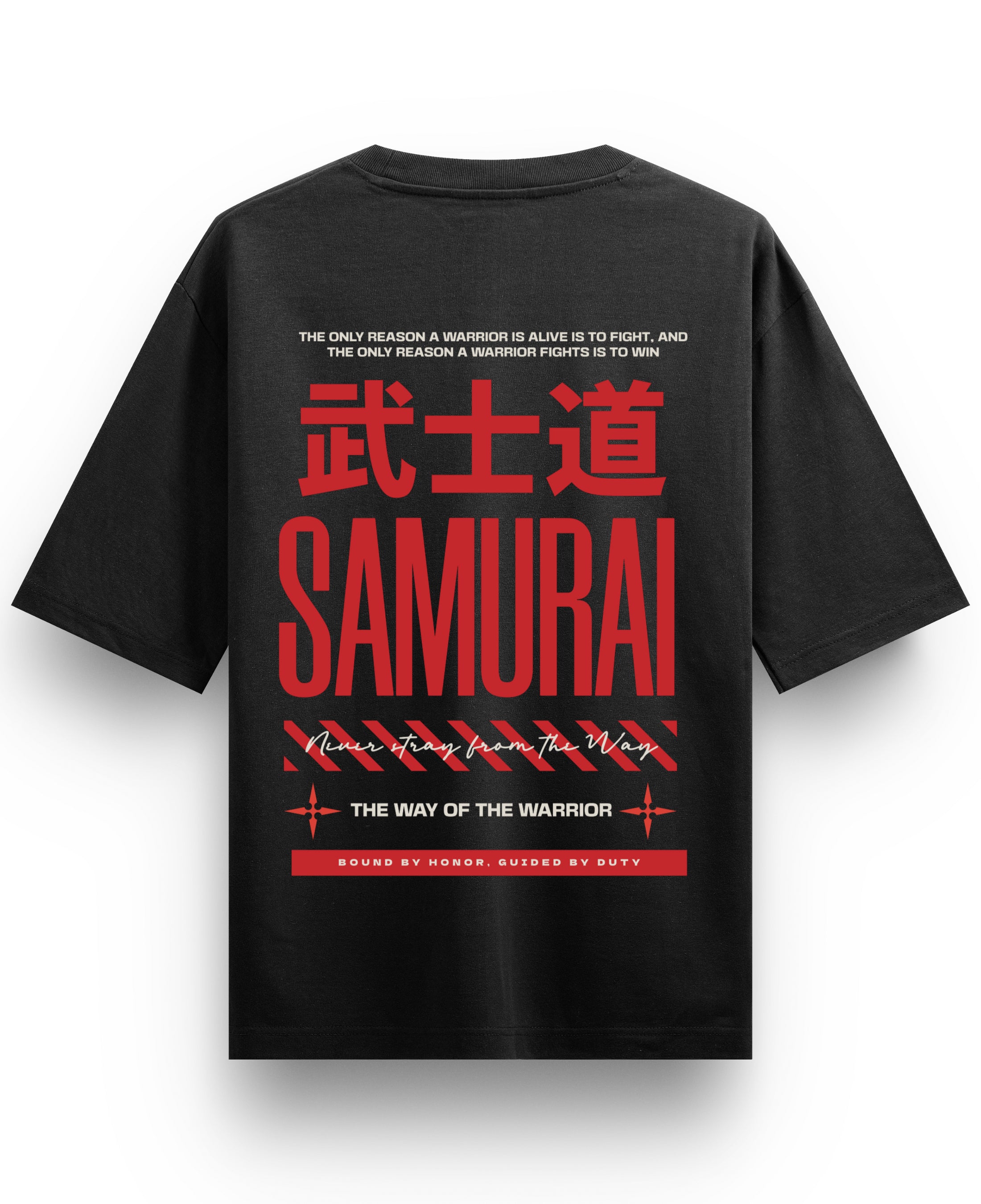 Black Oversized T-shirt Back Design