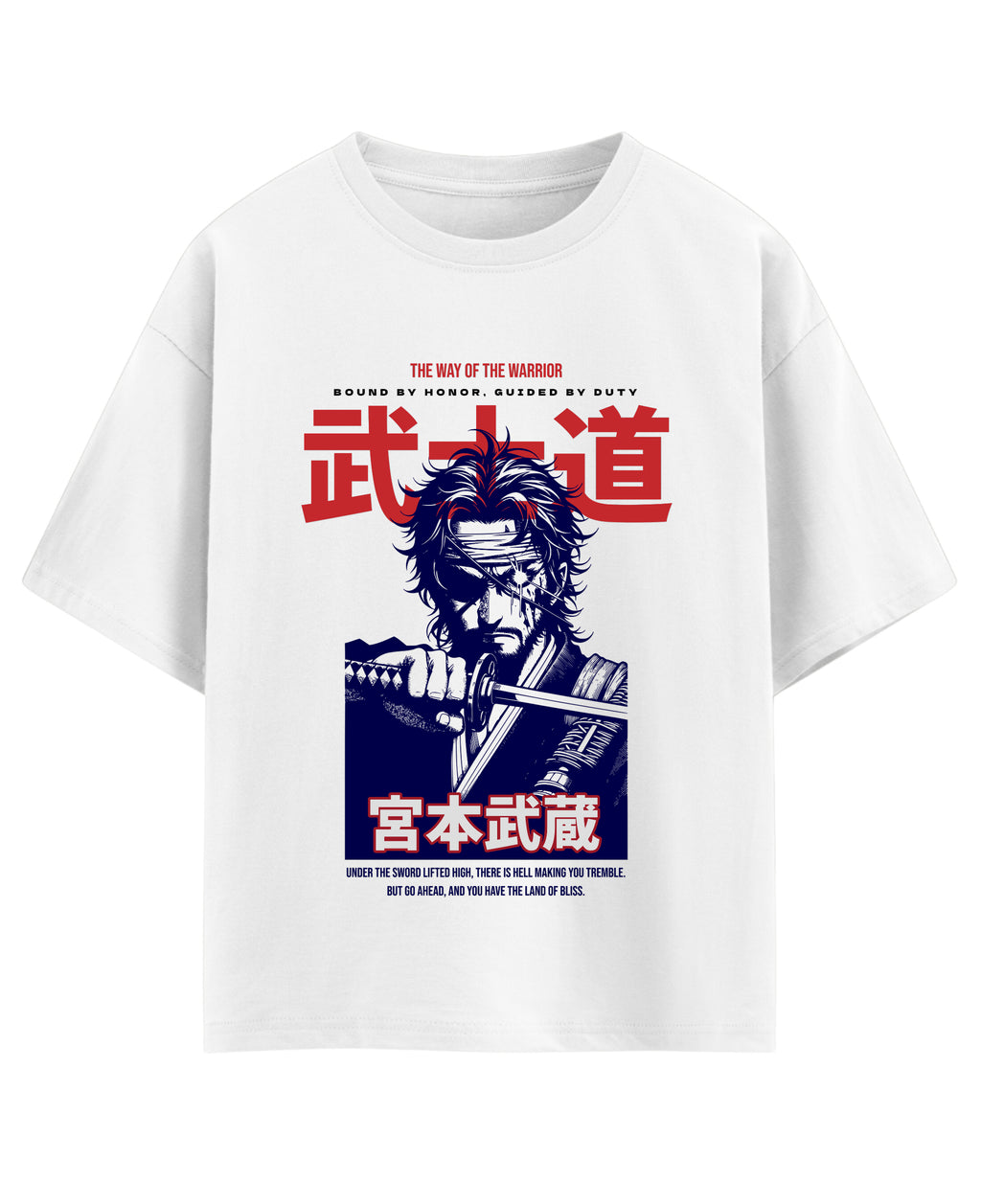 White Oversized T-shirt Front Design