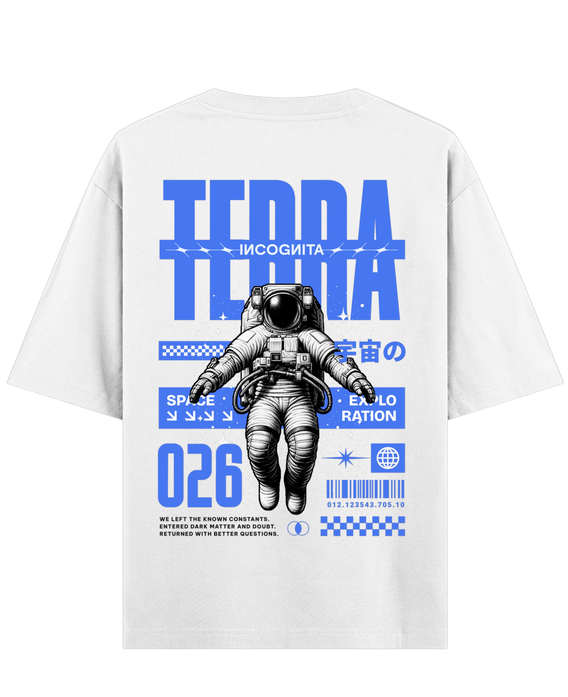 White Oversized T-shirt Back Design